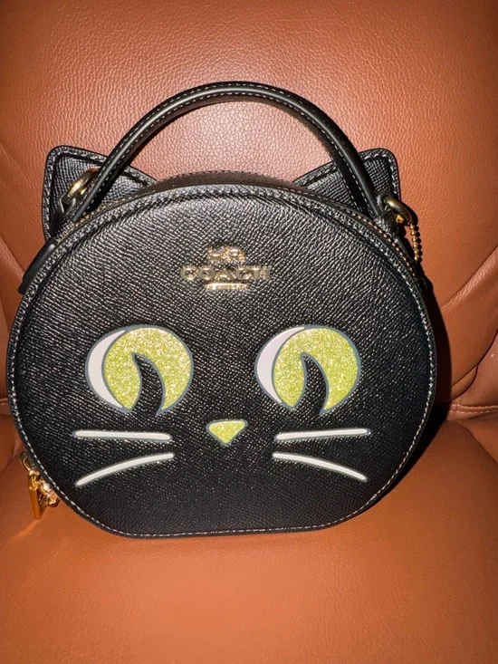 Coach Canteen Crossbody bag with Halloween Cat Limited Edition CW467 - Picture 2 of 7